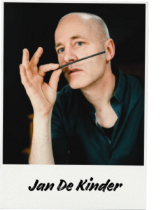 Portret Jan De Kinder polaroid